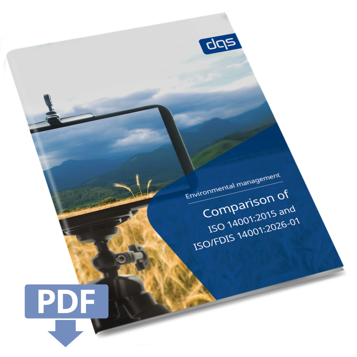 Title image of the English whitepaper on environmental management: Comparison ISO 14001:2015 vs ISO/