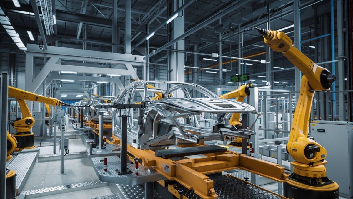 vda-6.1-certification-dqs-multiple vehicle bodies in a production hall