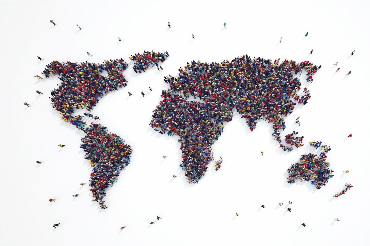 duty-of-care-human-rights-dqs-continents depicted with crowds of people
