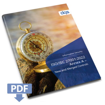 Cover sheet for white paper ISO 27001 Annex A new controls with PDF