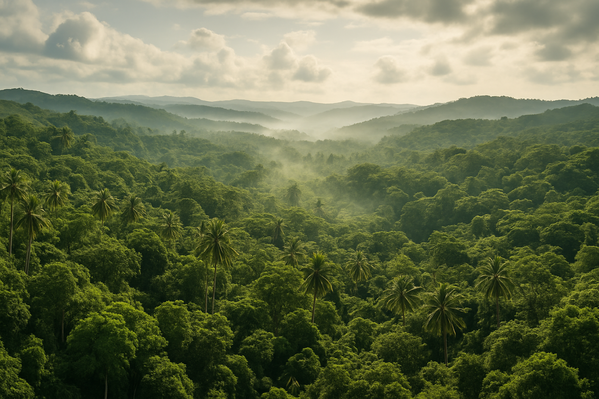 Lush tropical forest 