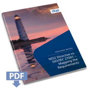CTA cover for English whitepaper NIS2 Directive vs. ISO 27001 Mapping requirements